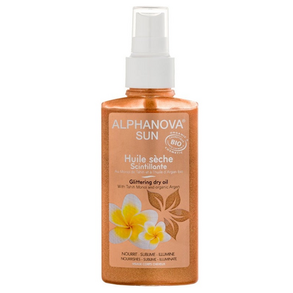 Alphanova Óleo Seco Radiante com Purpurina Sun 125ml
